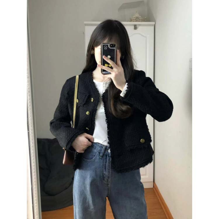 楽天市場】ツイード ジャケット ノーカラー レディース ツイード