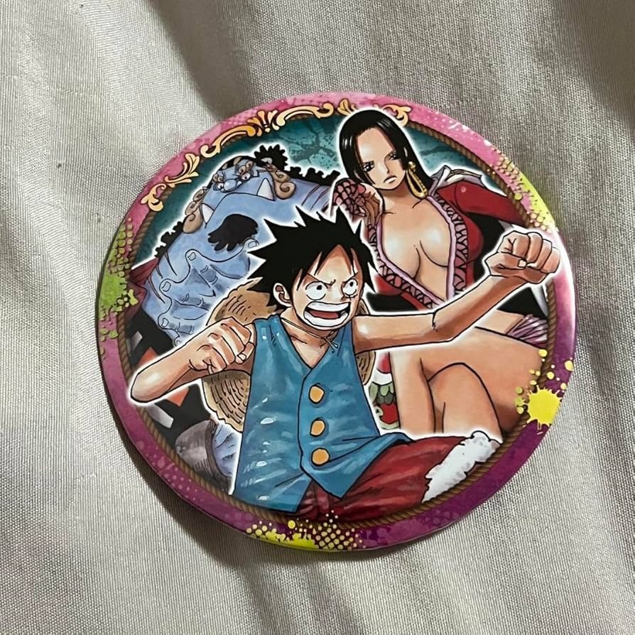 Amazon.co.jp: ワンピース コレクション缶バッジBIG 最強トリオ ルフィ